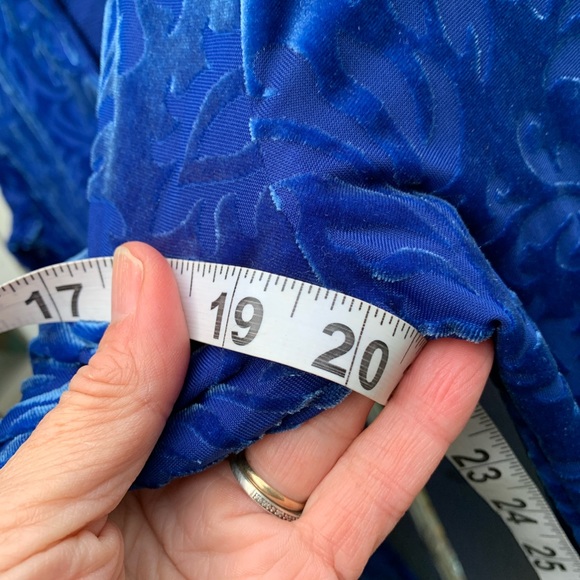 velvet blue dress NEW - Picture 10 of 11